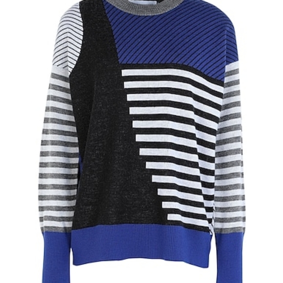 LOFT Colorblock Sweater with Back Button Detail - size XS - Picture 2 of 5